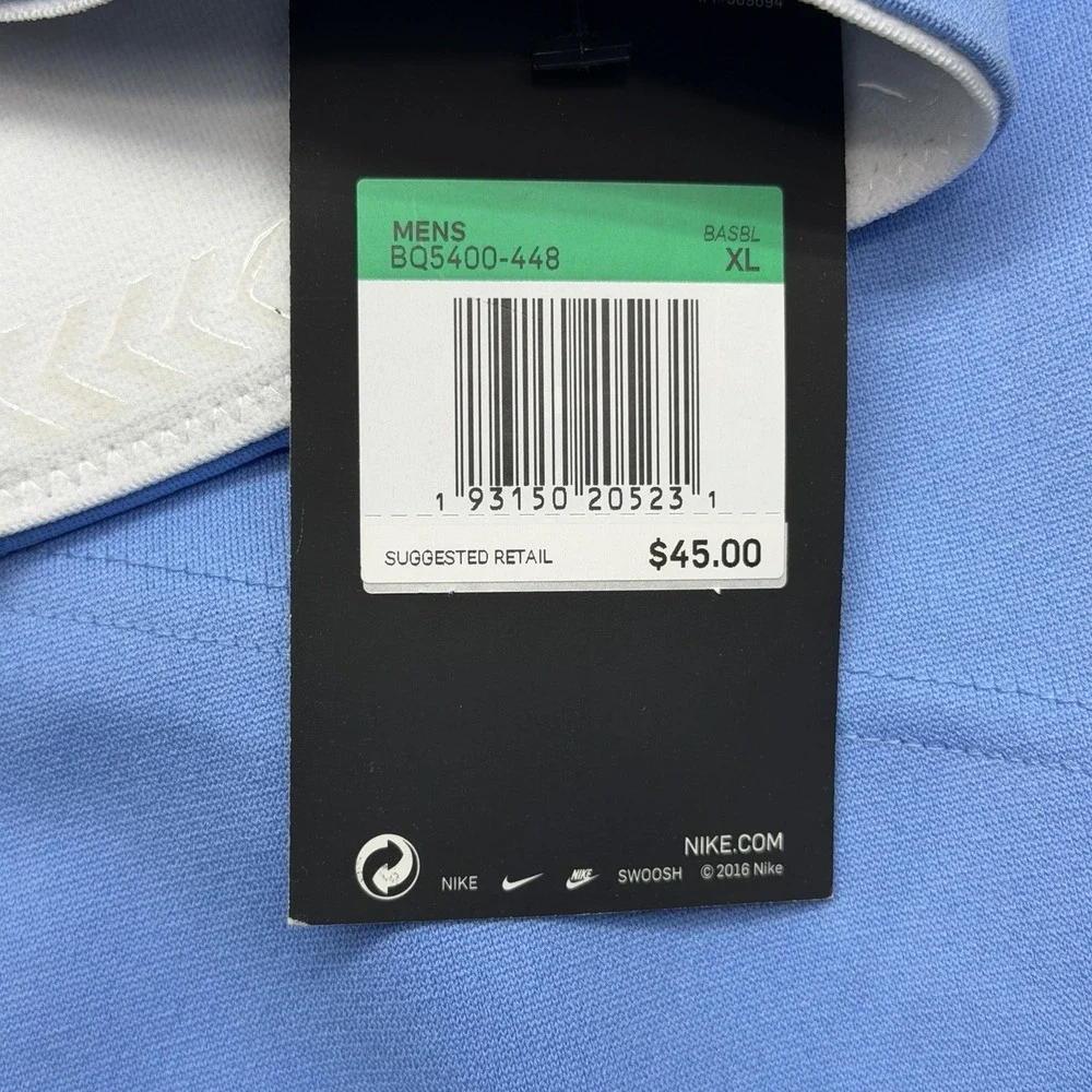 NWT Nike BQ5400-448 Mens Size XL Baby Blue Team Vapor Select High Baseball Pants